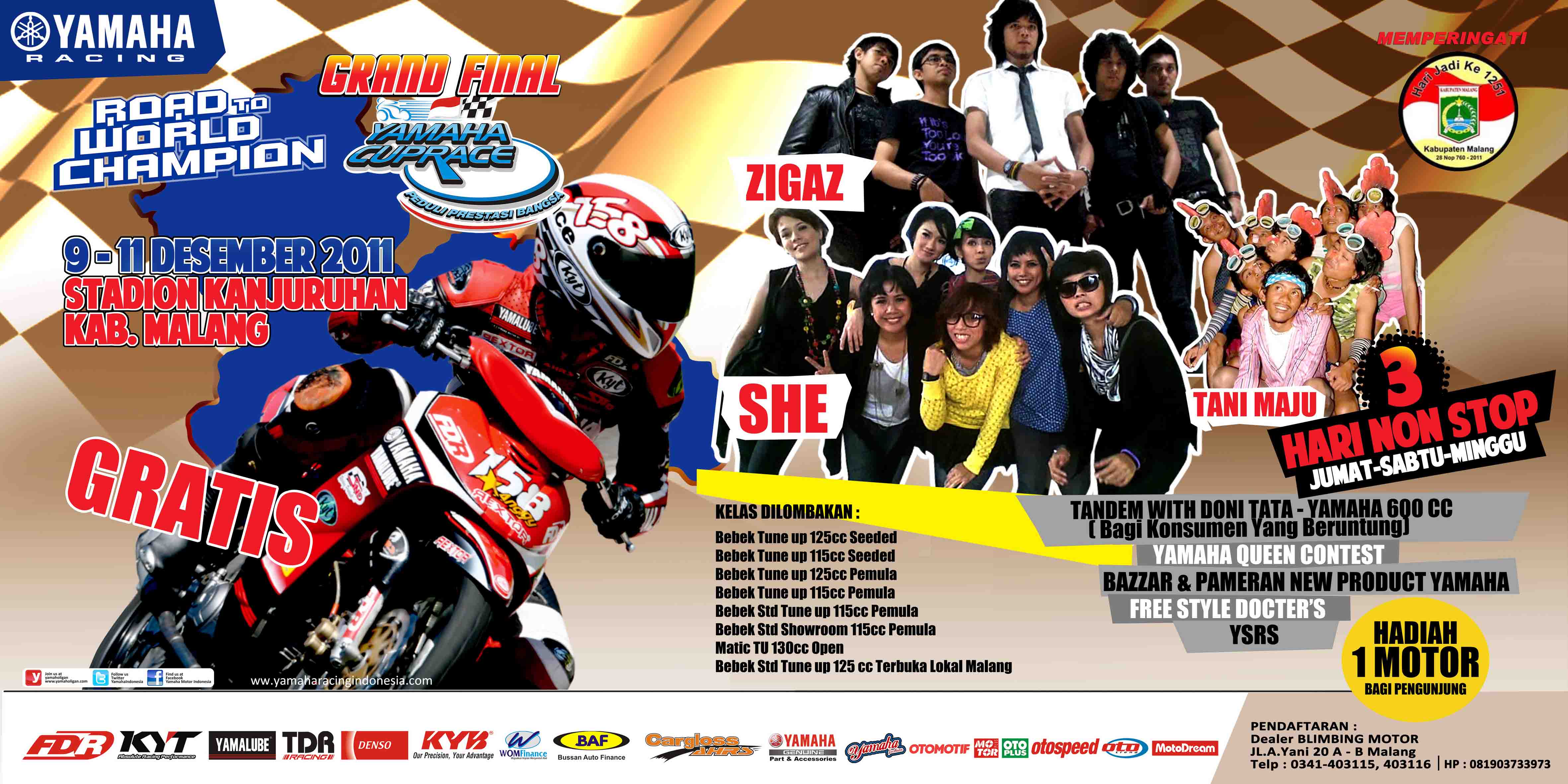 Agenda Grand Final Yamaha Cup Race Malang 2011 Foto Racing
